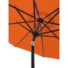 Bond 9-Ft. Aluminum Crank Market Patio Umbrella - Sunburst Orange 59627